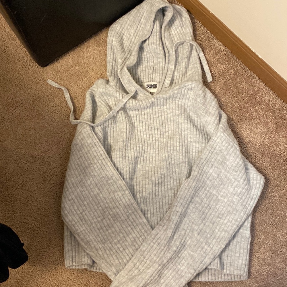 PINK cropped hoodie